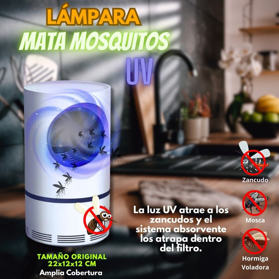 Noches de Paz: Lámpara LED UV Antimosquitos! 🦟✨