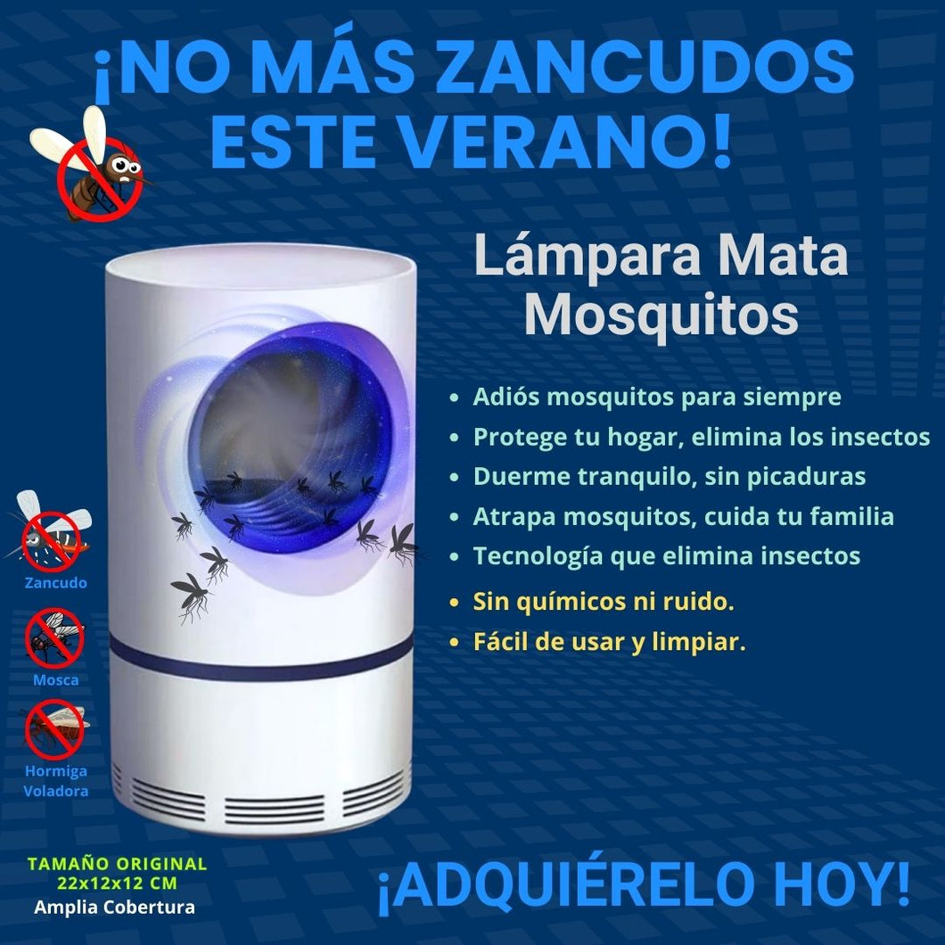 Noches de Paz: Lámpara LED UV Antimosquitos! 🦟✨