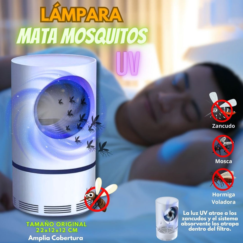 Noches de Paz: Lámpara LED UV Antimosquitos! 🦟✨