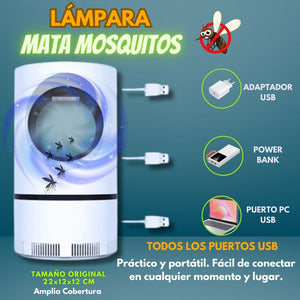 Noches de Paz: Lámpara LED UV Antimosquitos! 🦟✨