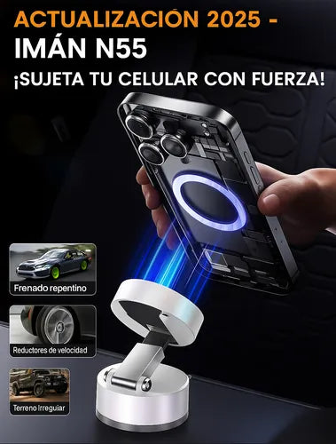 Soporte Magnético con Ventosa Ultra Resistente
